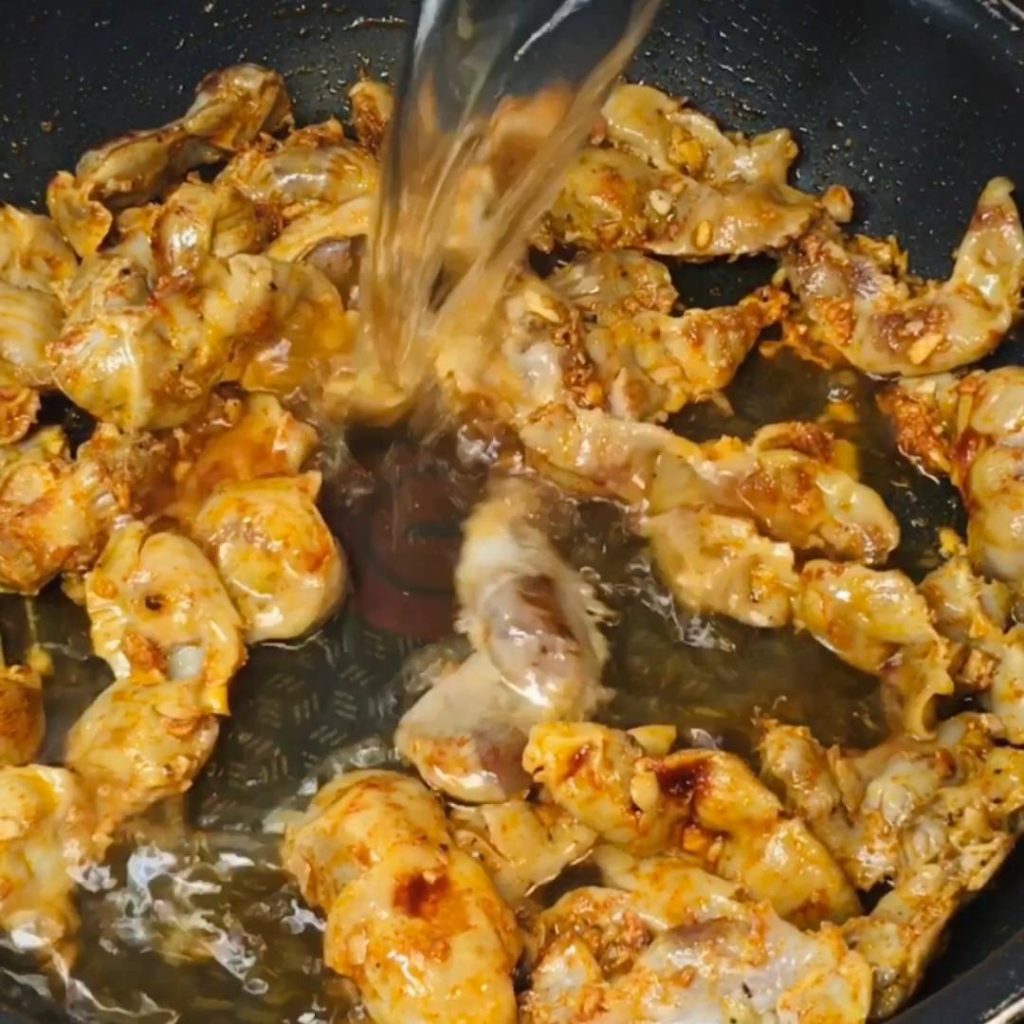 Mollejas de Pollo al Ajillo