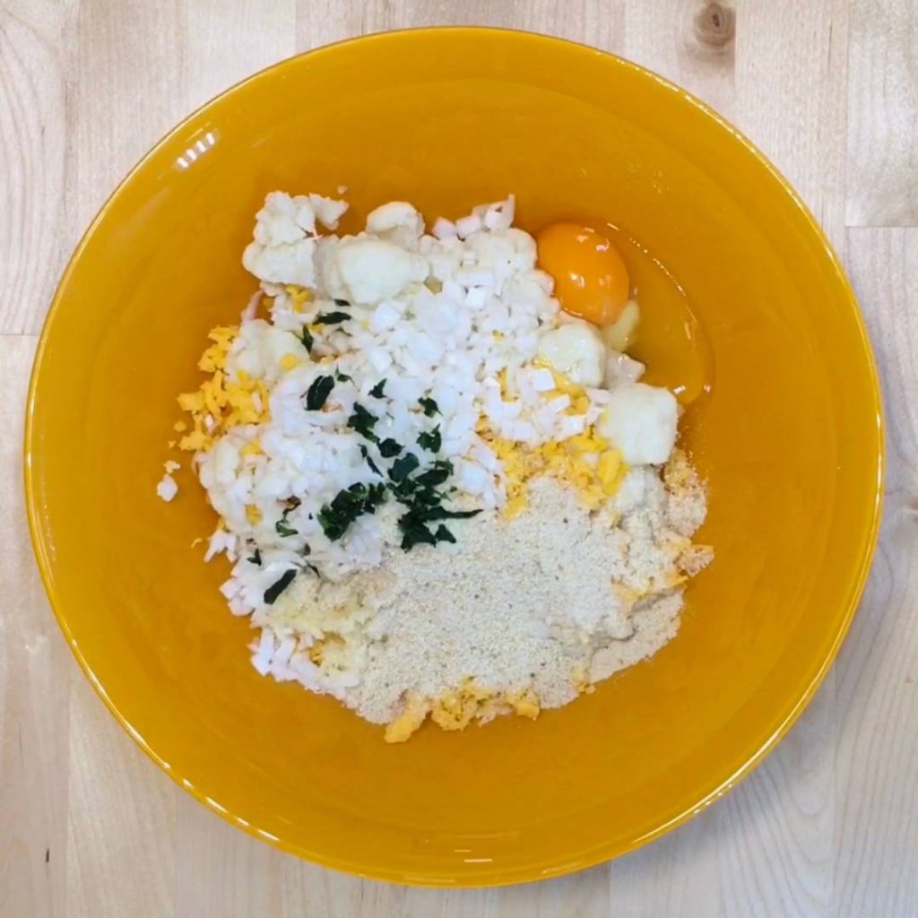 Tortitas de Coliflor con Queso