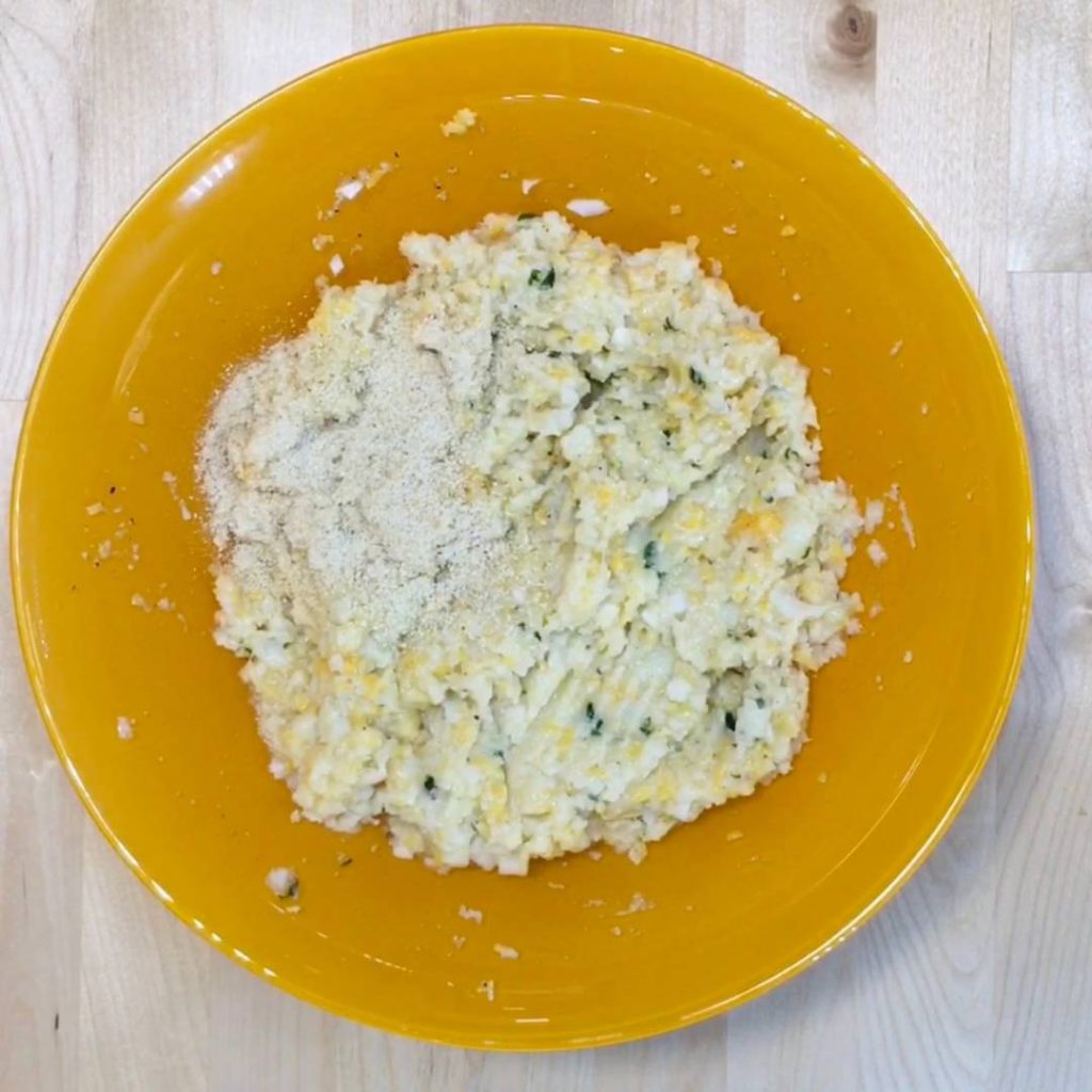 Tortitas de Coliflor con Queso