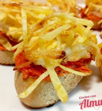 tapa de huevo de codorniz con sobrasada iberica